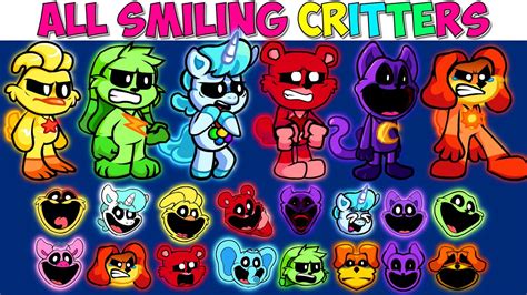 fnf vs smiling critters|smiling critters fnf test.